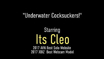 Pretty Penis Pleasers Its Cleo & Annie Knight take a deepbreath & give a double dick sucking blowjob while under water! Nice lungs! Full Video & All Of Its Cleo @ ItsCleoLive.com!